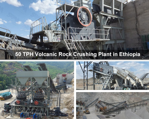 50 TPH Volcanic Rock Crushing Plant in Ethiopia