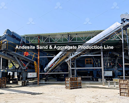 500 TPH Andesite Sand & Aggregate Production Line in Indonesia