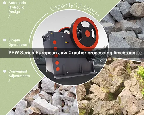 European Version Limestone Jaw Crushing Equipment Application