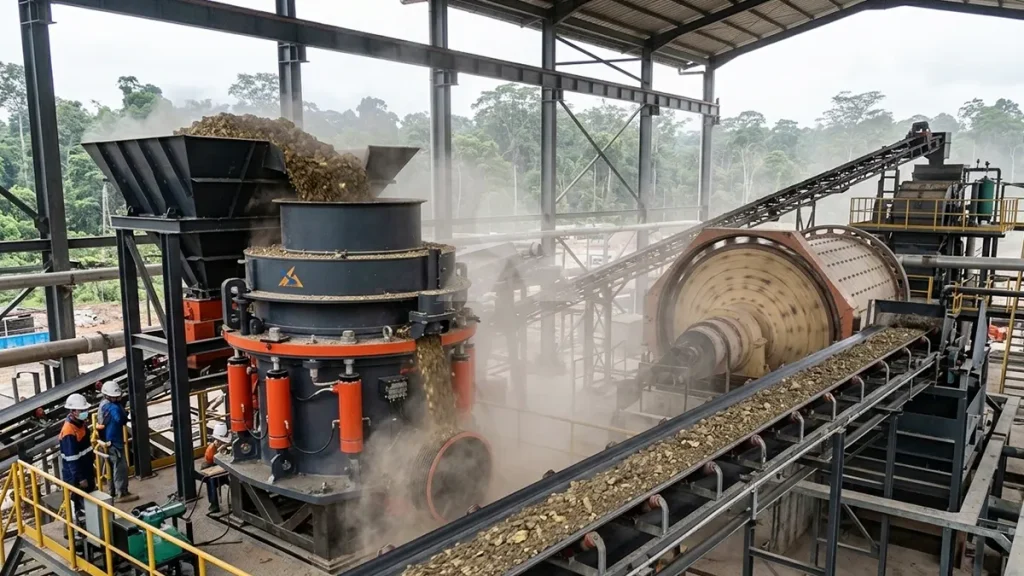 how much of the gold beneficiation cone crusher?
